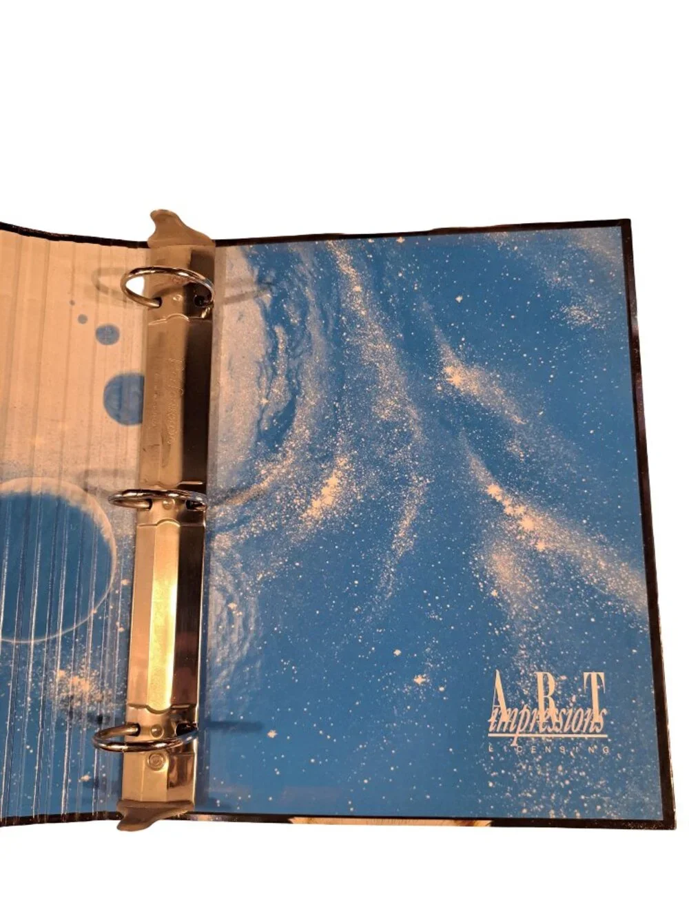 Vintage Mead Schim Schimmel 3 Ring Binder Lion Cubs Space Whales 1998 RARE